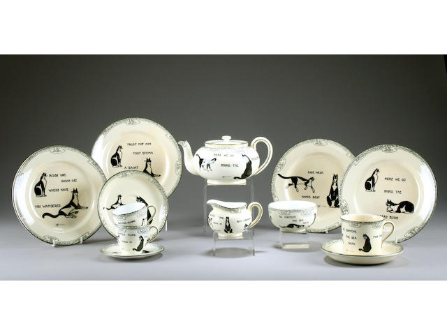 Doulton Series Ware A Royal Doulton 'Kateroo' part tea and coffee service by Souter