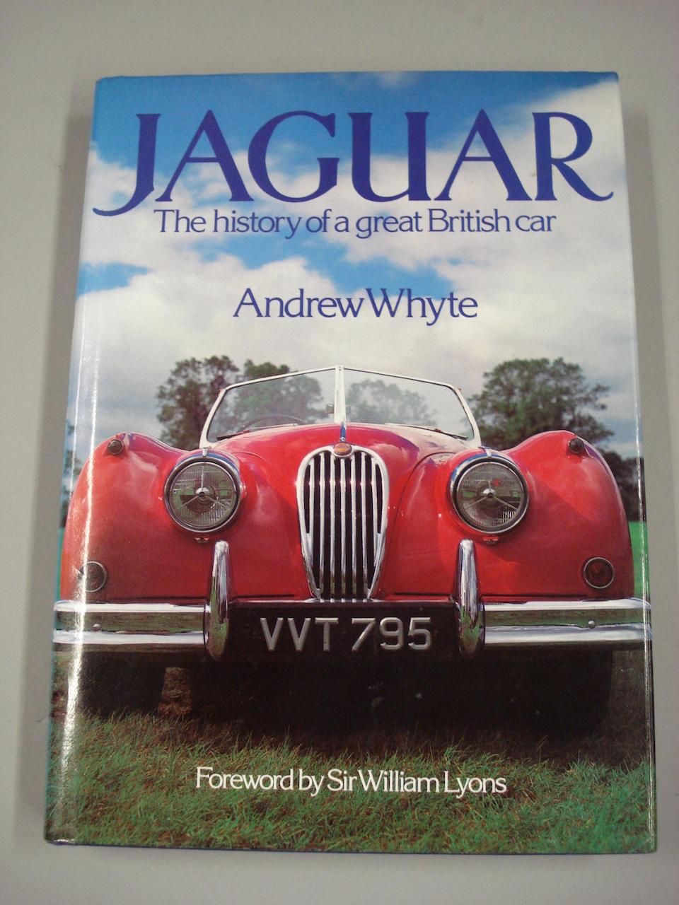 A signed copy of Andrew Whyte: Jaguar - The History of a Great British Car;
