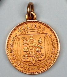 Harry Vardon: A cased gold 1914  medal &#145;Ryle Memorial&#146;