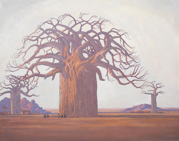Jacob Hendrik Pierneef (South African, 1886-1957) The baobab tree