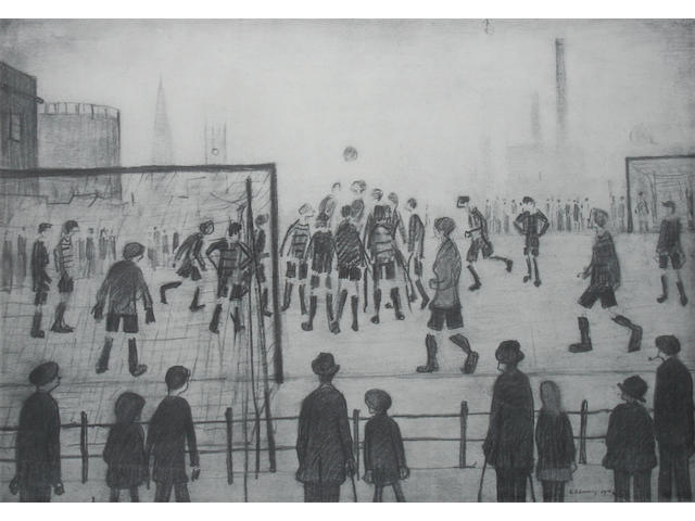 Laurence Stephen Lowry R.A. (British, 1887-1976) "The Football Match",