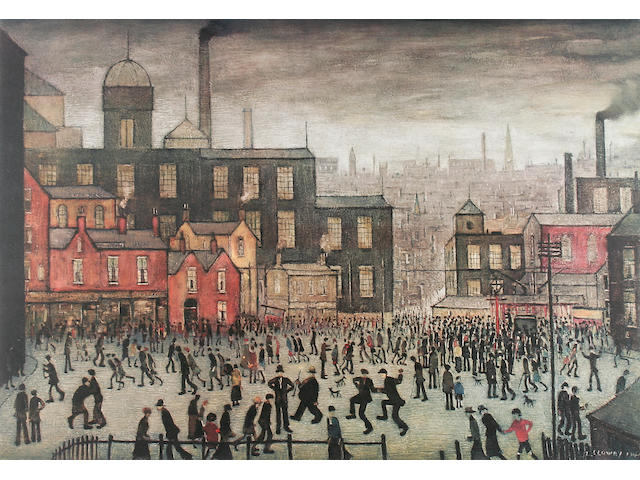 Laurence Stephen Lowry R.A. (British, 1887-1976) "Our Town",