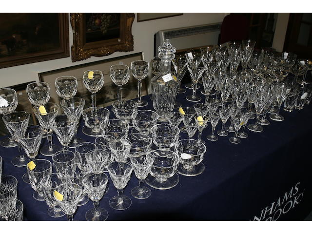 An assortment of 20th century Waterford cut glass