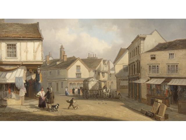 Thomas Smythe (British, 1825-1906) Silent Street, Ipswich (And another 'St Nicholas Street' - a pair)