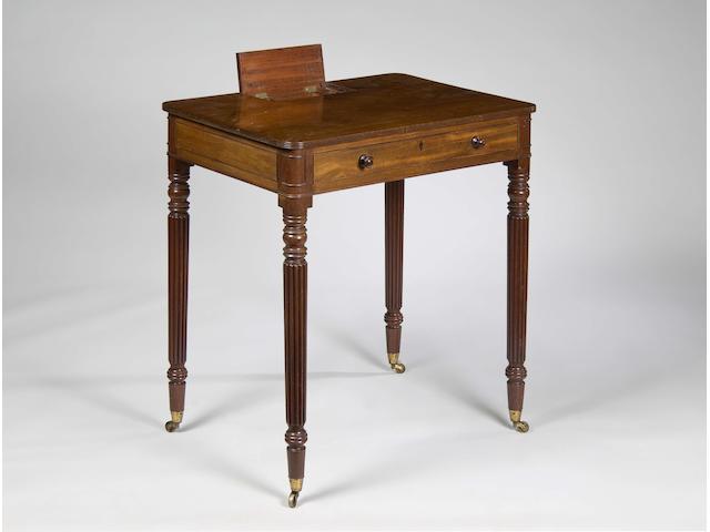 A good Regency mahogany writing or chamber table attributable to Gillows