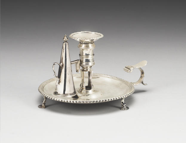A George III silver chamberstick, by William Cafe, London 1768,