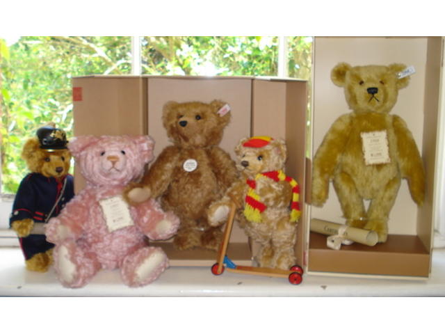 Five limited edition Teddy bears