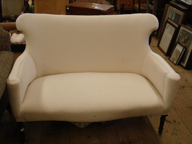 A 19th century two seater sofa,
