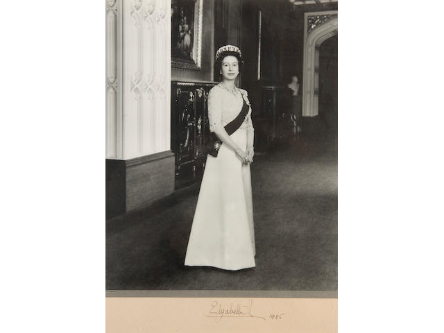 Signed photographic Portraits of Queen Elizabeth and Prince Philip