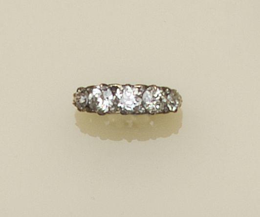 A five stone diamond ring