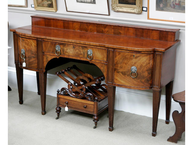 A George IV mahogany stagetop sideboard