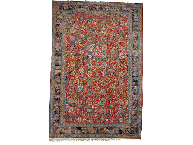 A Tabriz carpet North West Persia, 16 ft 5 in x 11 ft 2 in (500 x 340 cm) some minor damage