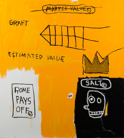Jean-Michel Basquiat (American, 1960-1988) 'Rome Pays Off', 2004