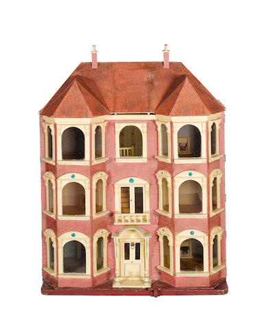 Large Lines Brothers dolls house, English circa 1895