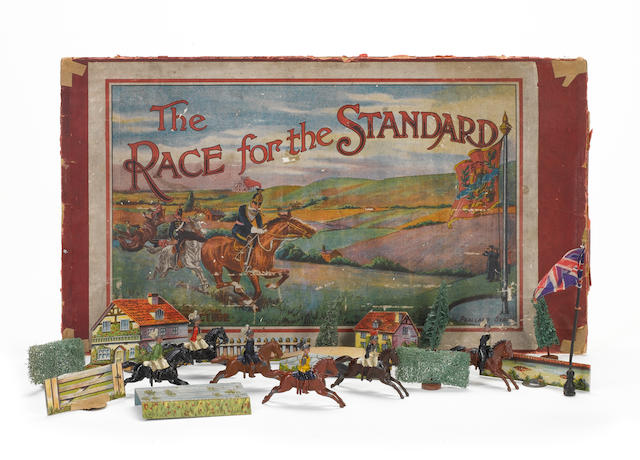 Pealland Series PREVIOUSLY UNKNOWN Race Game 'The Race for the Standard'. with Britains Game Pieces 19