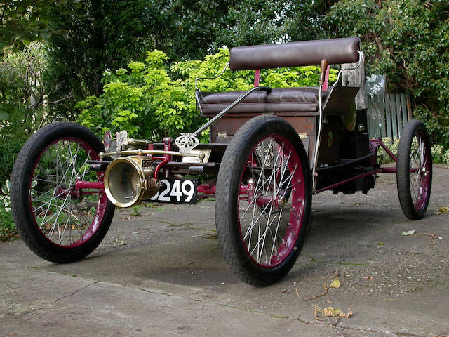 1903 Orient Buckboard 4hp Two Seater  Chassis no. 83 Engine no. 648C