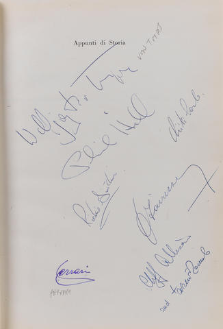 A signed copy of Carlo Mariani: Appunti di Storia;
