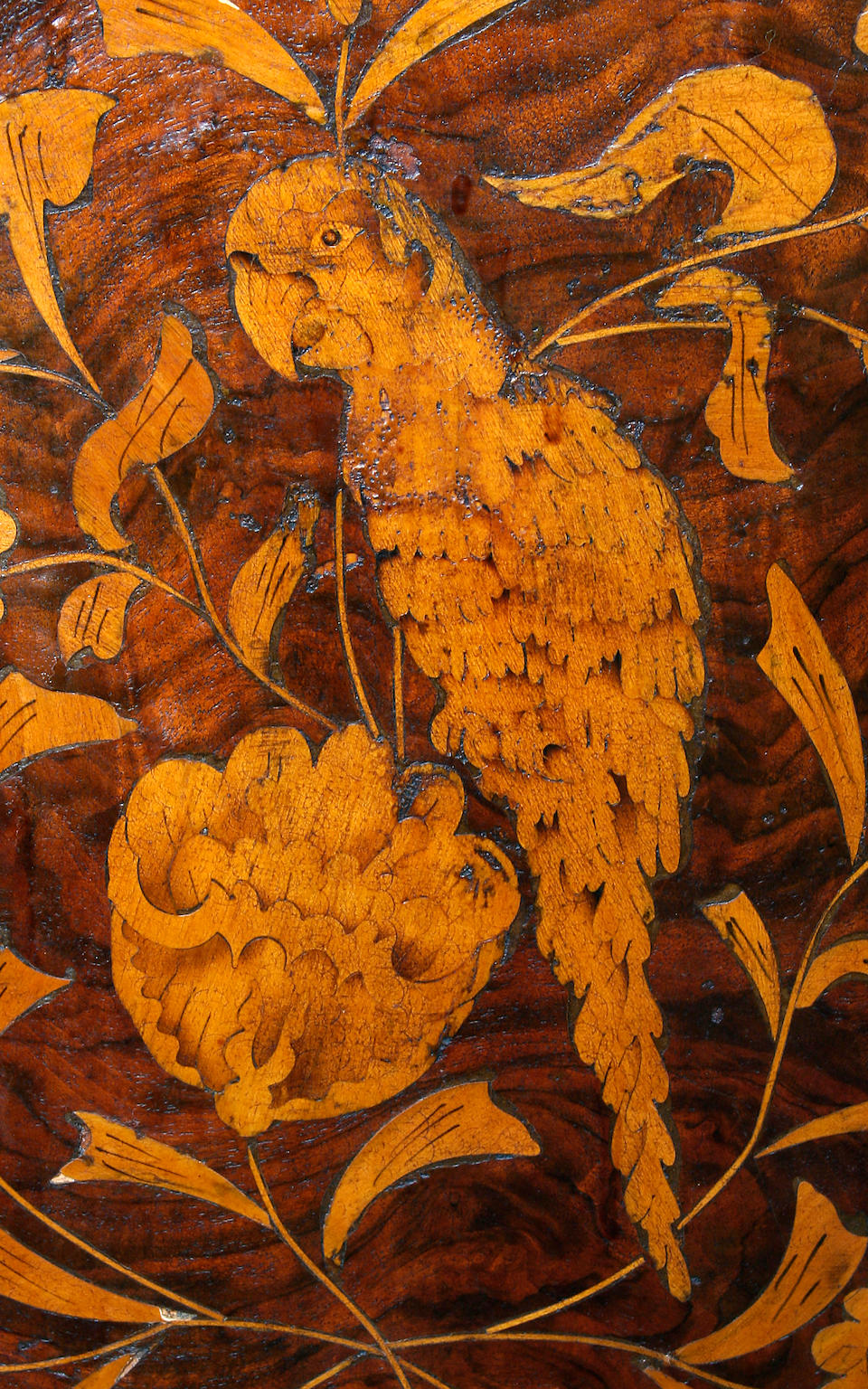 A pair of small Dutch floral marquetry commodes, 20th Century, in 18th Century-style