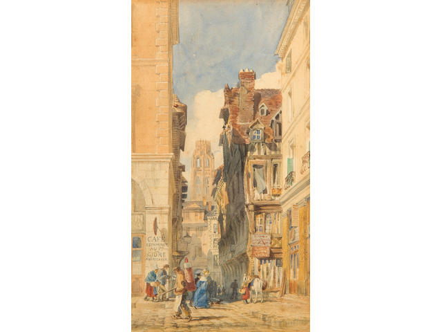 Edward William Cooke, RA (British, 1811-1880) Rue de la Tuile, Rouen