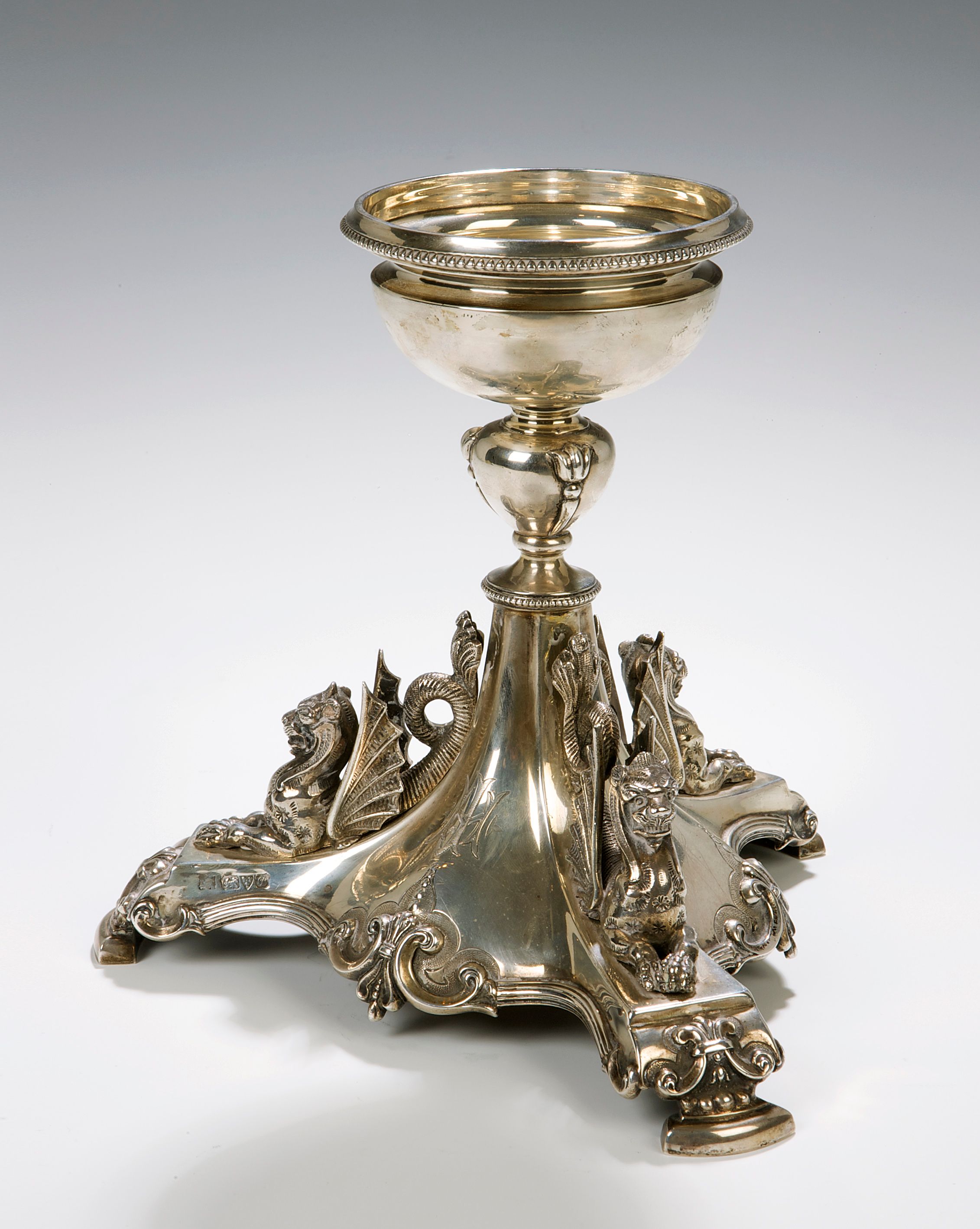 A Victorian silver table salt,