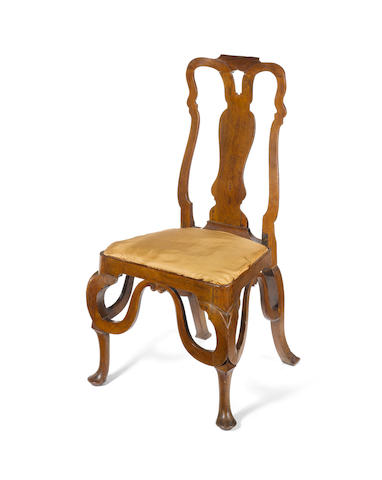 A late 17th/early 18th century Anglo-Dutch carved walnut Side Chair