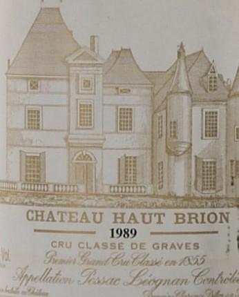 Chateau Haut Brion 1989, Graves (6)