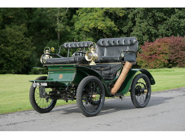 1901 De Dion Bouton 4&#189;hp vis-&#224;-vis Voiturette, Chassis no. 372 Engine no. 4185