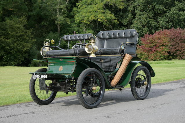 1901 De Dion Bouton 4&#189;hp vis-&#224;-vis Voiturette, Chassis no. 372 Engine no. 4185