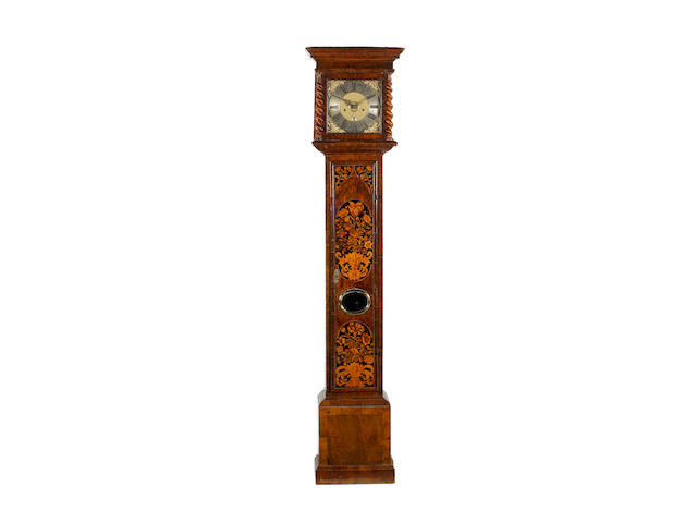 A late 17th century and later marquetry longcase clock The dial signed Joshua Penford, London