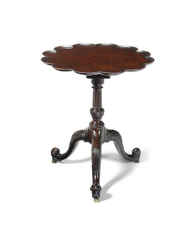 A George III carved mahogany Tripod Table