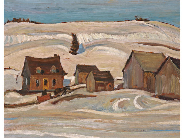 Alexander Young Jackson, RCA, OSA, CGP (Canadian, 1882-1974) Quebec Farm