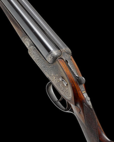 A fine 12-bore 'Royal' sidelock ejector gun by Holland & Holland, no. 25628 In its brass-mounted leather case with some Holland & Holland accessories