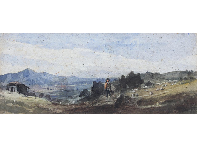 William James M&#252;ller (British, 1812-1845) 9.5 x 23.5cm.