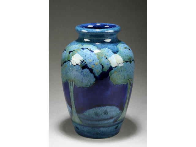 A Moorcroft 'Moonlit Blue' vase Circa 1925