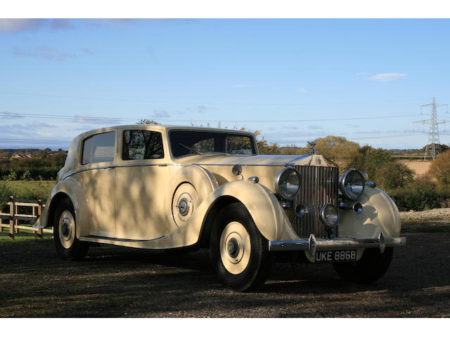 1938 Rolls-Royce Phantom III Sports Limousine  Chassis no. 3DL38 Engine no. K588