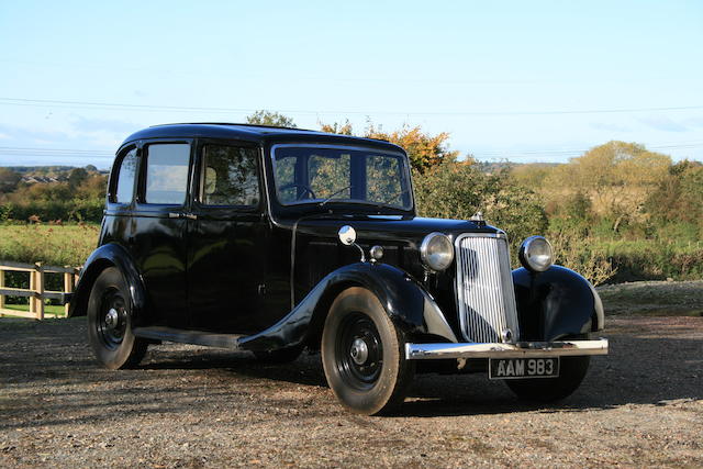 1936 Armstrong-Siddeley 12hp Saloon  Chassis no. 101269 Engine no. 22883