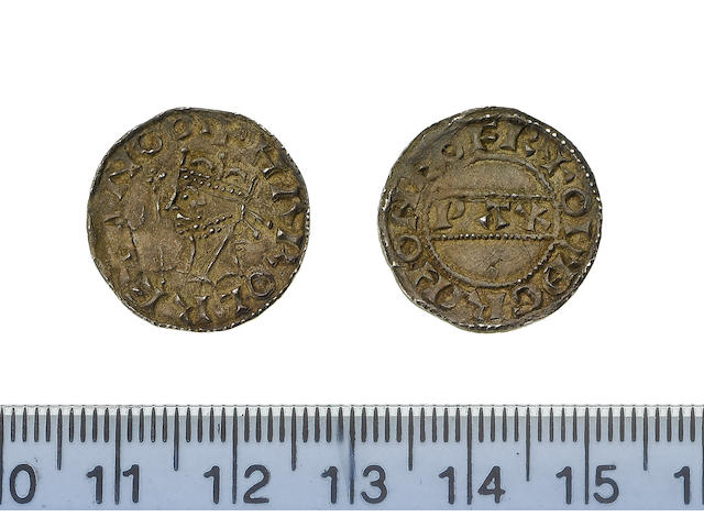 Harold II, 1066, Penny, 1.3g, York, crowned bust left with sceptre,