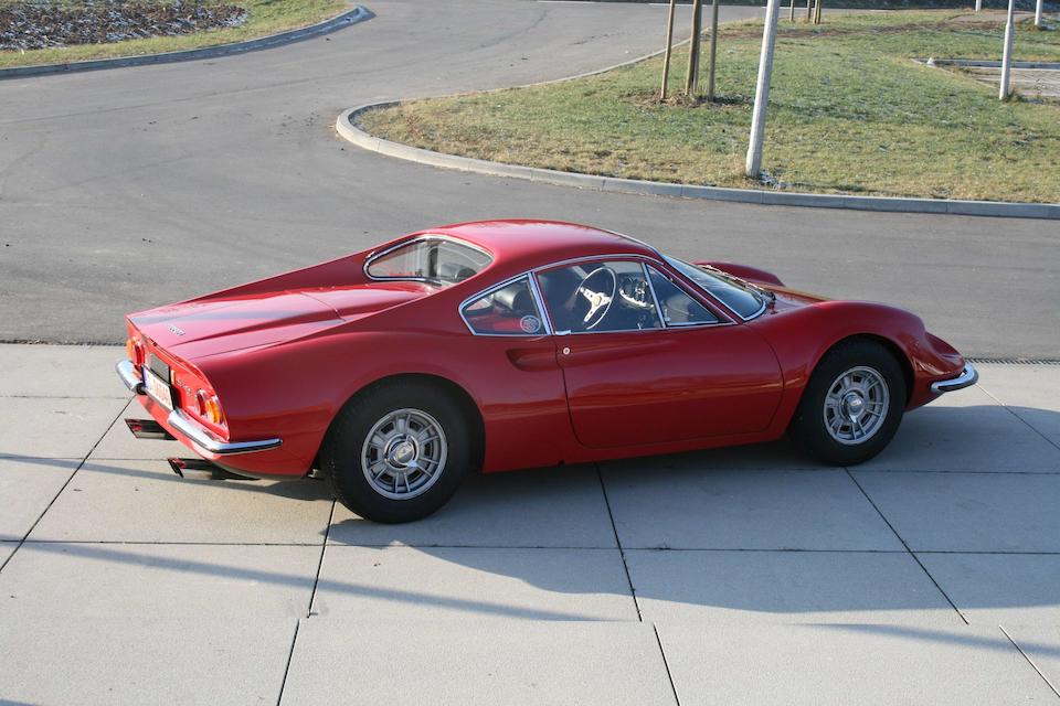 Formerly the property of legendary racing driver Hans Herrmann,1969 Ferrari Dino 246GT  Chassis no. 00742