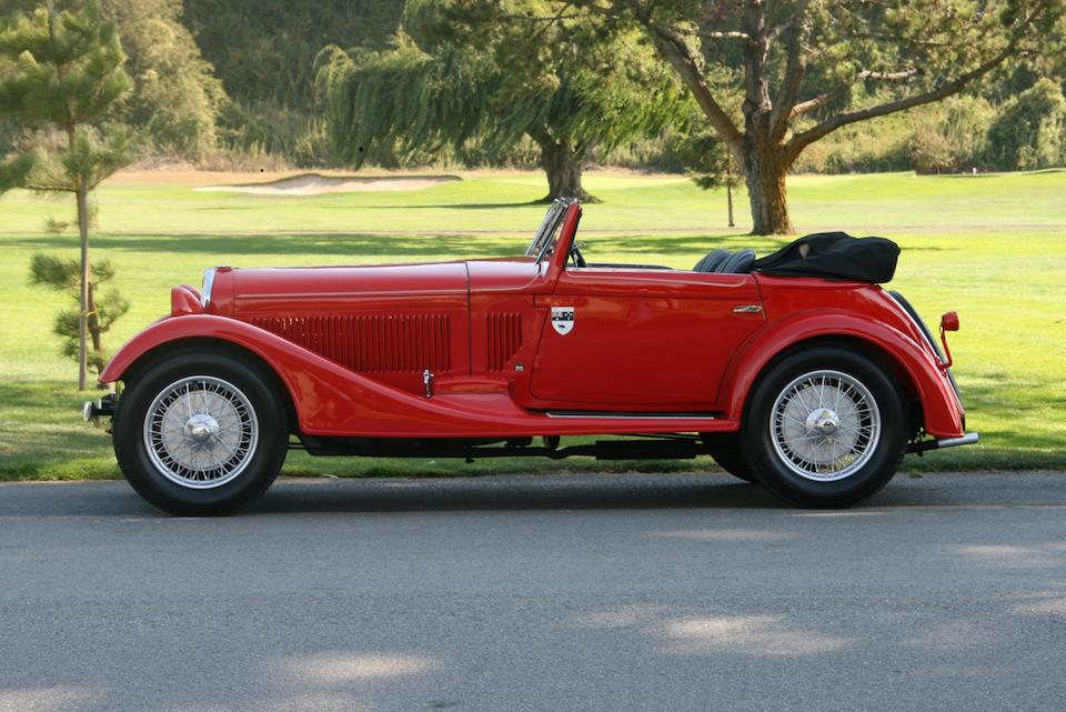 1933 Alfa Romeo 6C 1750 Sixth Series Supercharged Gran Sport Cabriolet  Chassis no. 121215037 Engine no. 121215037