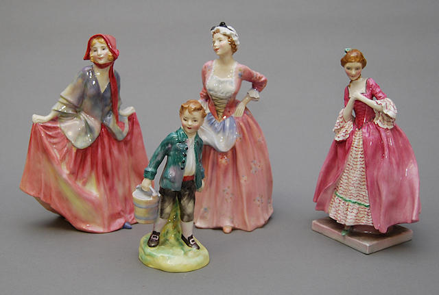 A group of Royal Doulton figures