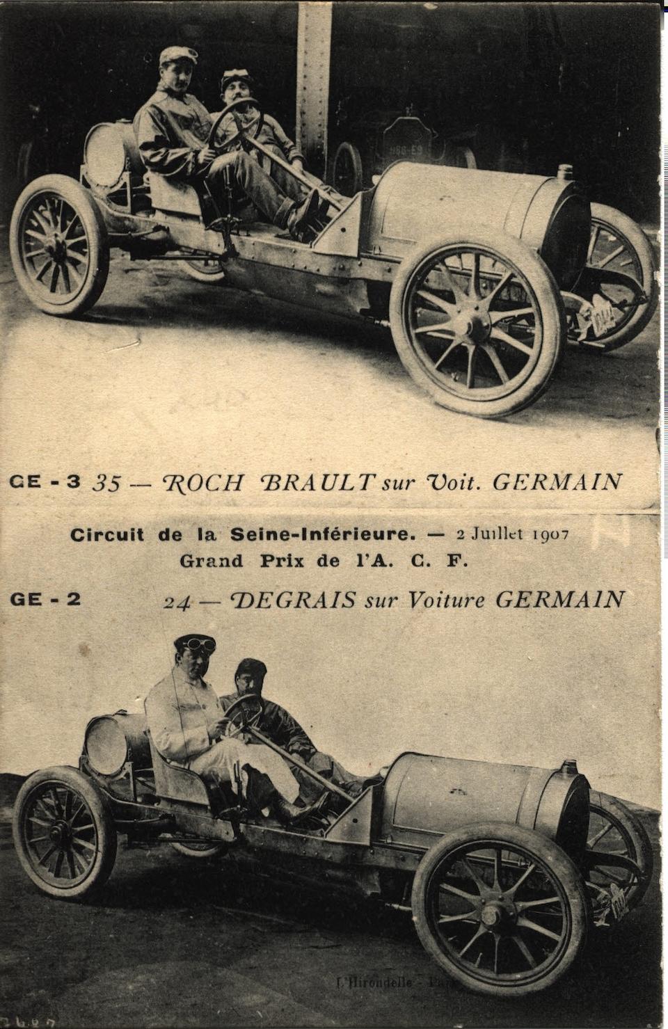 1908 Germain Chainless 18/22hp Dual Phaeton &#8216;Roi des Belges&#8217;  Chassis no. 11.465 Engine no. 1701