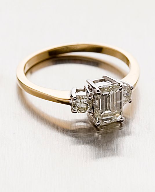 A diamond single-stone ring