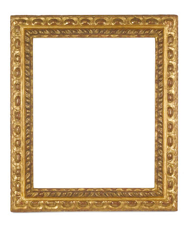 An Italian 17th Century carved and gilded frame