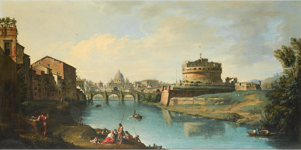 Giuseppe Zocchi (Florence 1711-1767) View of the Tiber