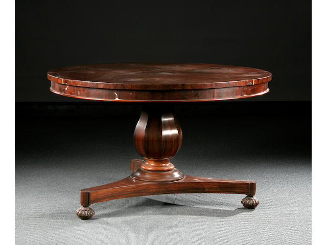 A William IV rosewood breakfast table, circa 1835