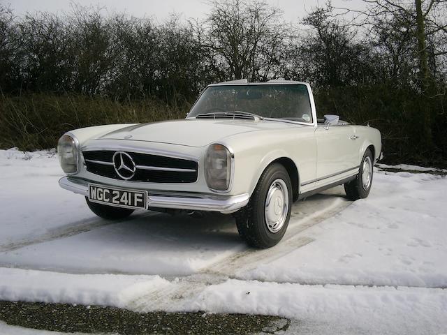 One owner from new; property of a deceased&#146;s estate,1968 Mercedes-Benz 280SL Convertible  Chassis no. 11304422001229 Engine no. 13098322000832