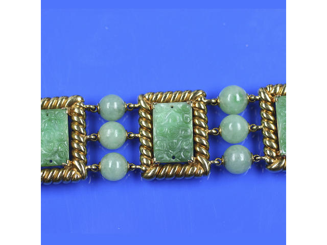 A jade bracelet