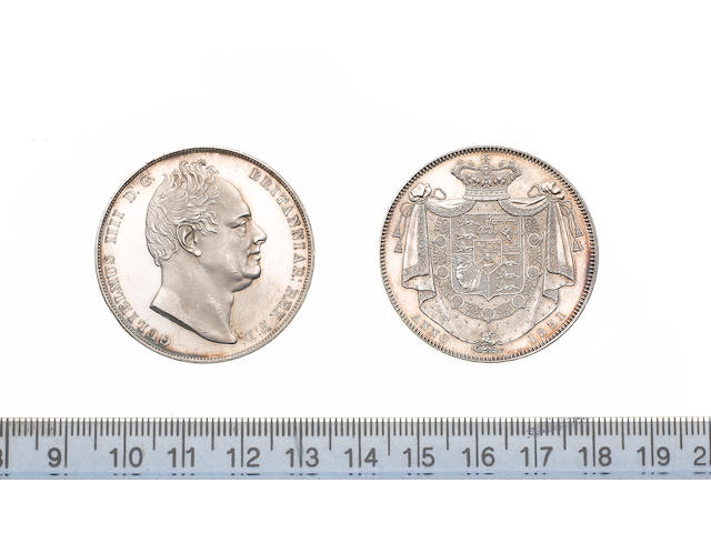 William IV, 1830-7, Proof Crown, 1831, bare head right, W.W. on truncation,