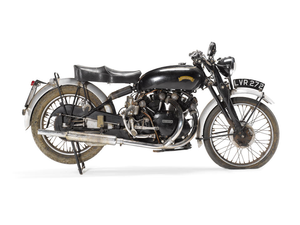 One family ownership for 46 years 1951 Vincent 998cc Series C Black Shadow Frame no. RC8064B Engine
