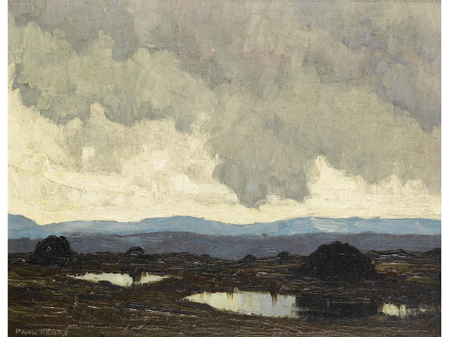 Paul Henry R.H.A. (Irish, 1876-1958) Connemara mountains 21.5 x 26.5 cm. (8 1/2 x 10 1/2 in.)